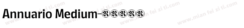 Annuario Medium字体转换